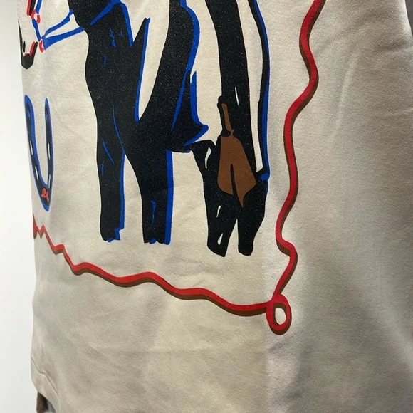 Uniqlo U Cream Graphic Tee with Horse Design - Picture 3 of 8